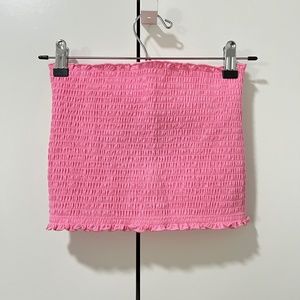 Hollister Smocked Tie-Back Tube Top